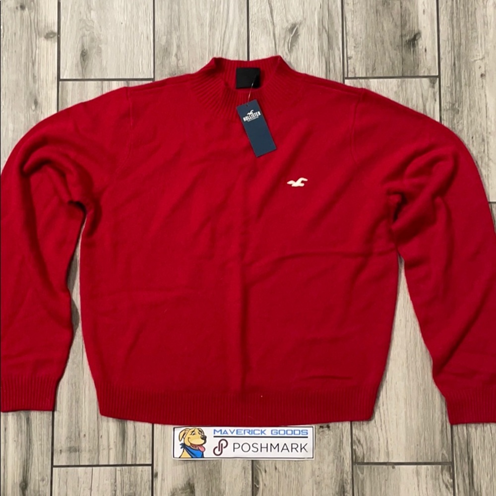 NWT Hollister 100% Cashmere Mockneck Sweater